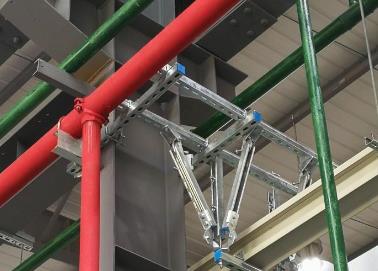 柳南该抗震支架的整体式支吊架结构协调性好